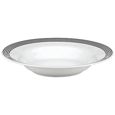 kate spade new york Concord Square Pasta Bowl, White/Black